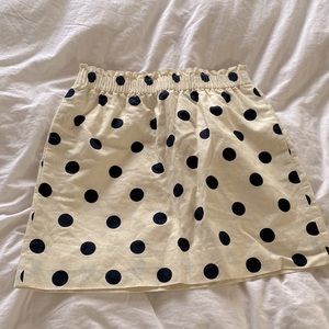 J. Crew polka dot skirt